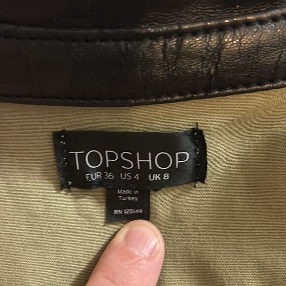 RARE TOPSHOP studded collar mini dress size 4 - Picture 7 of 10